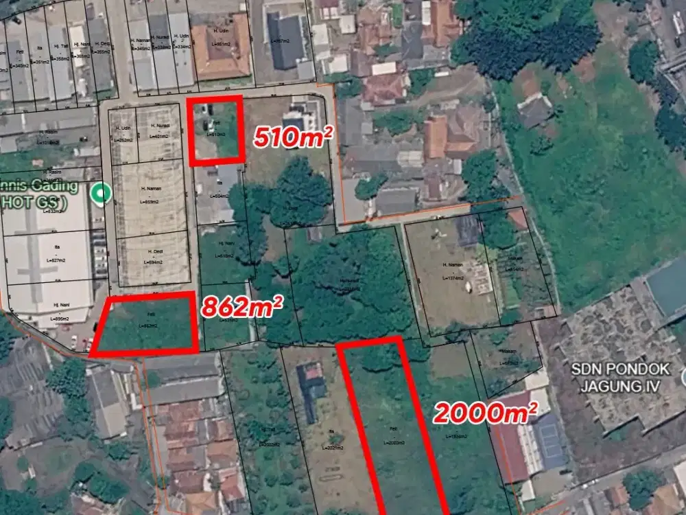 Disewakan Tanah Tangerang dengan 3 Uk di Gading Serpong By Rumah Chinida (Jb)