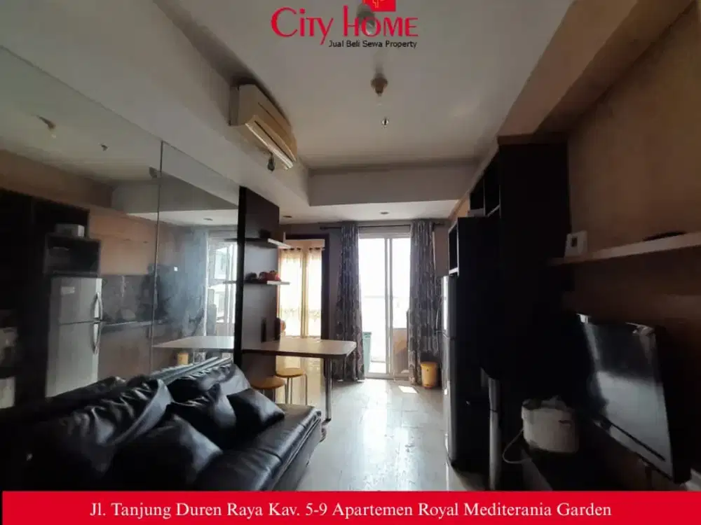 Jual Apartemen Furnished 2 BR Royal Mediterania Garden Residences