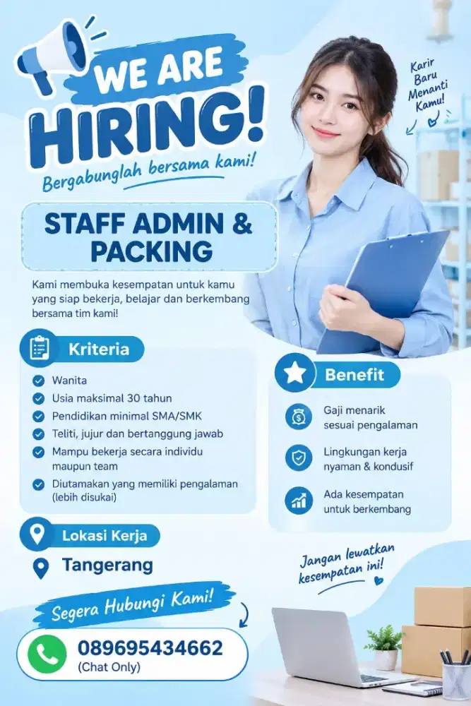 Lowker Staff Gudang & Packing