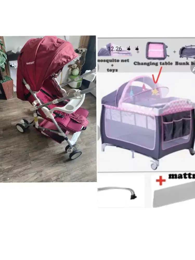 Dijual paket hemat (STROLLER & BABY BOX)