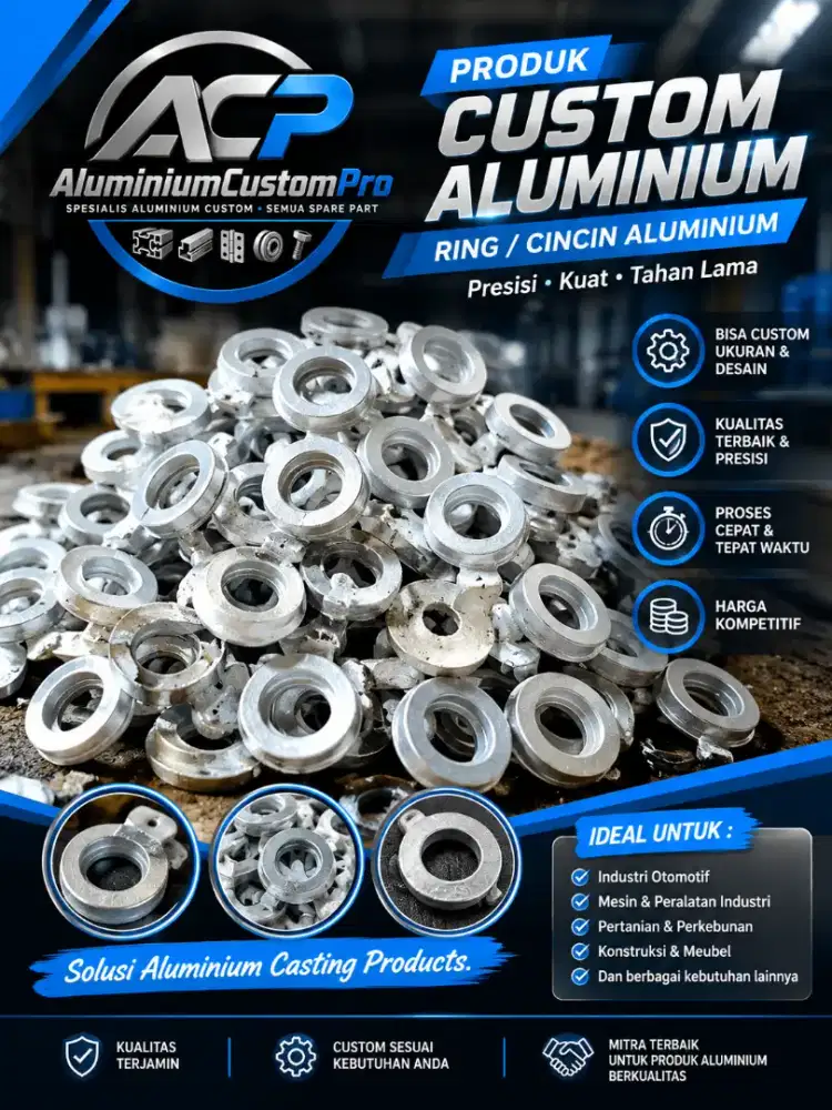 Jasa Pembuatan Ring Aluminium Custom & Sparepart Aluminium Industri