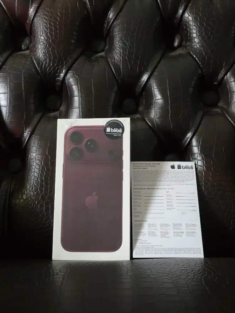 New iPhone 18 Pro 256 GB Burgundy Garansi Resmi Indonesia