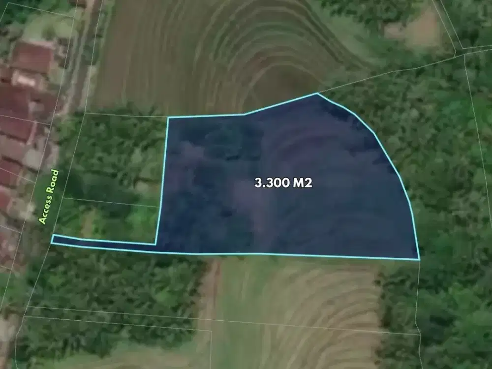 3,300 sqm Productive Land with Wooden Villa for Sale in Tabanan