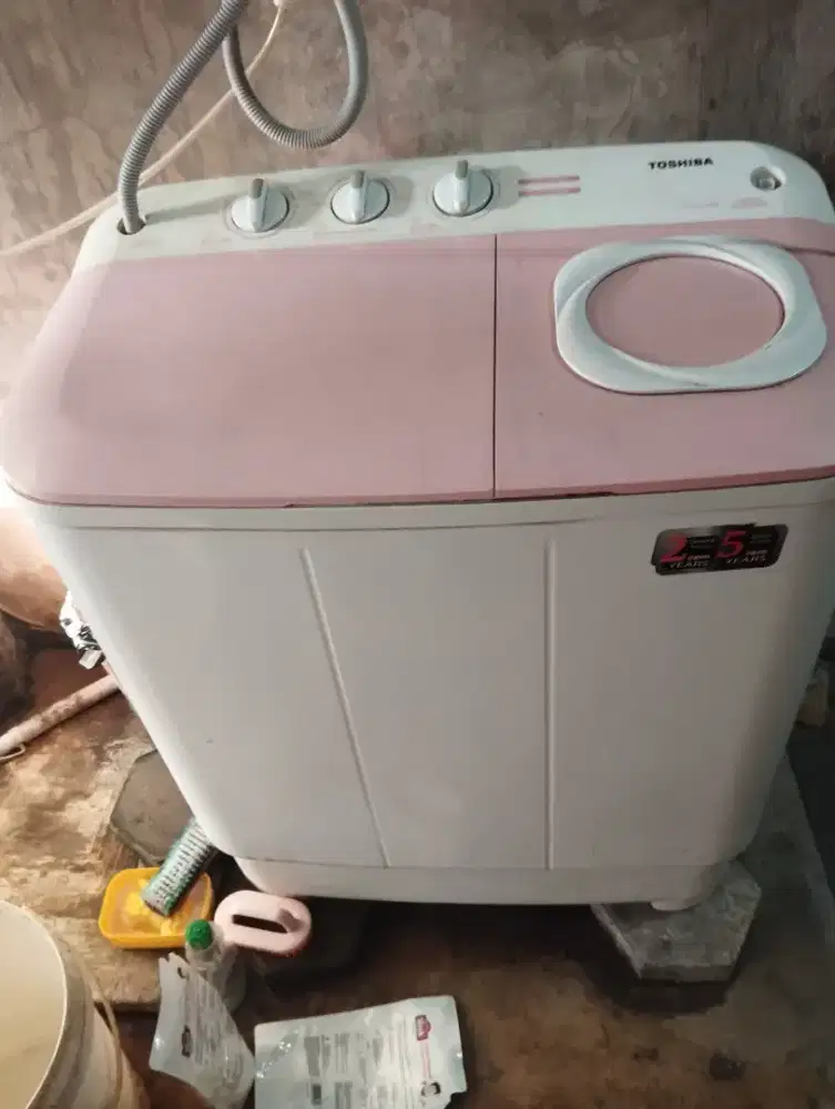 Mesin cuci 2 tabung rusak merk Toshiba