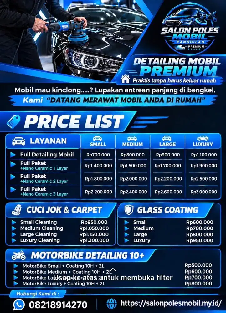 SALON POLES MOBIL PANGGILAN