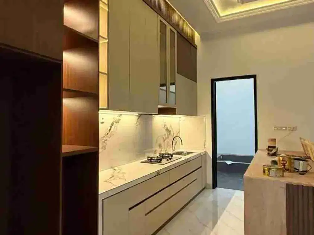 Rumah modern Private pool view gunung arjuno