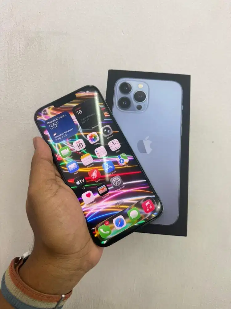 Iphone 13 promax 128Gb Ibox Fulset Mulus Nominus