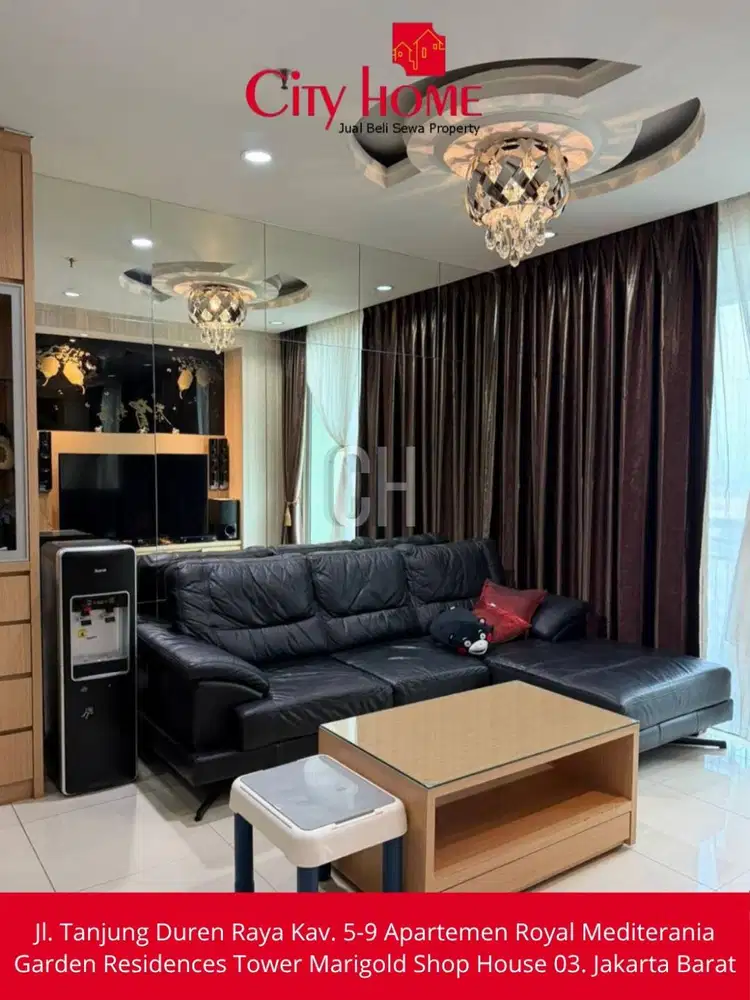 Dijual Apartemen Furnished 2+1 BR di Central Park Residences
