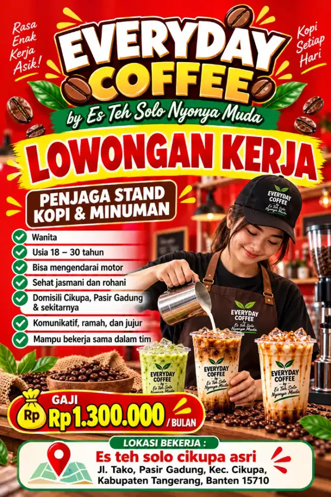 Staf penjual Kopi