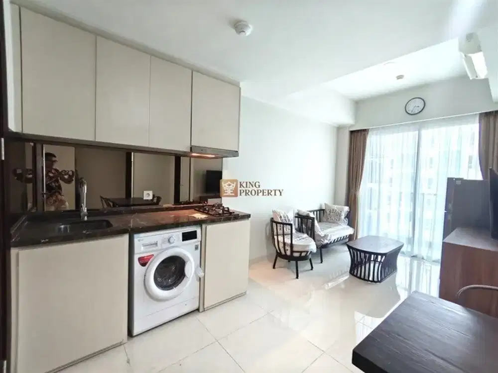 Disewakan 3 Bedroom Apartemen Green Sedayu Taman Palem Furnish Lengkap, Strategis, Cengkareng, Jakarta Barat.