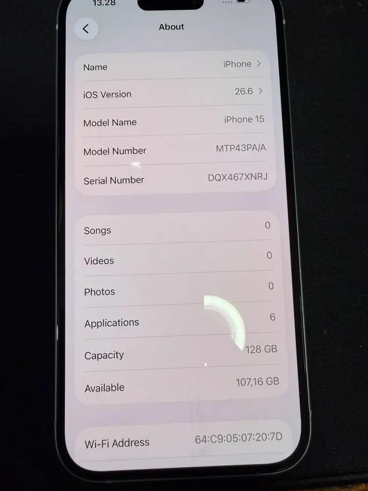 iPhone 15 - 128 gb Blue
