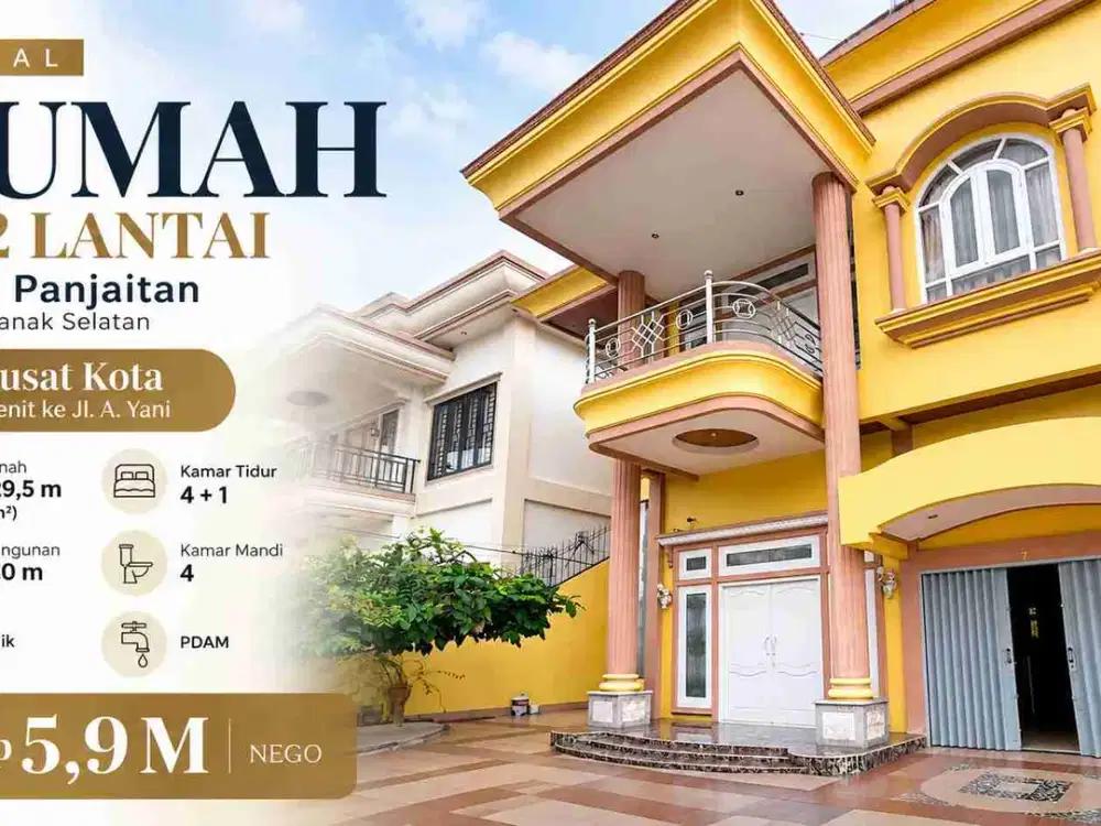 Dijual Rumah 2 Lantai di D.I. Panjaitan Pontianak Selatan – Rp5,9 M Nego