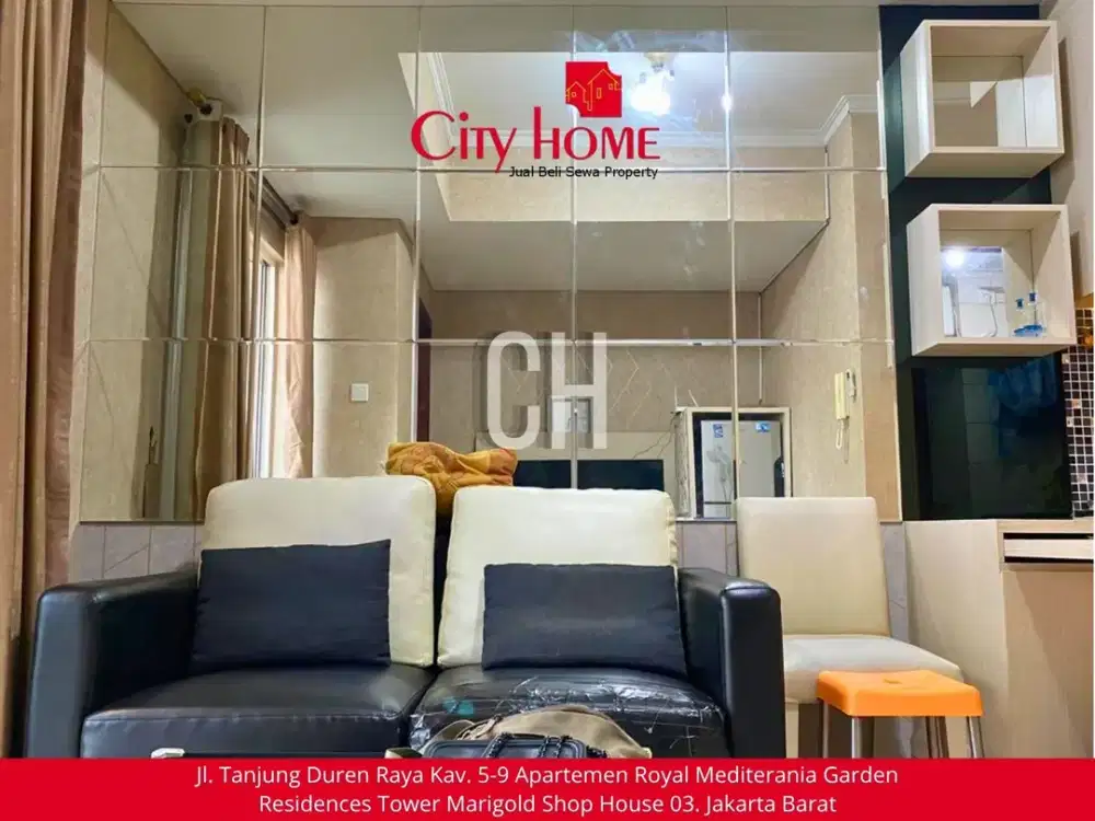 Disewakan Apartemen 1 BR Furnished di Royal Mediterania Garden Residence Podomoro City
