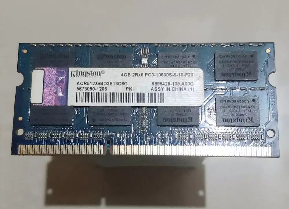 Memori Kingston 4 Gb DDR3 PC 10600S