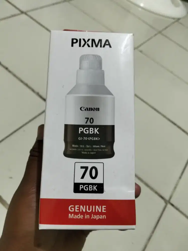 Di jual isi ulang Tinta Printer Canon GI-70 PGBK