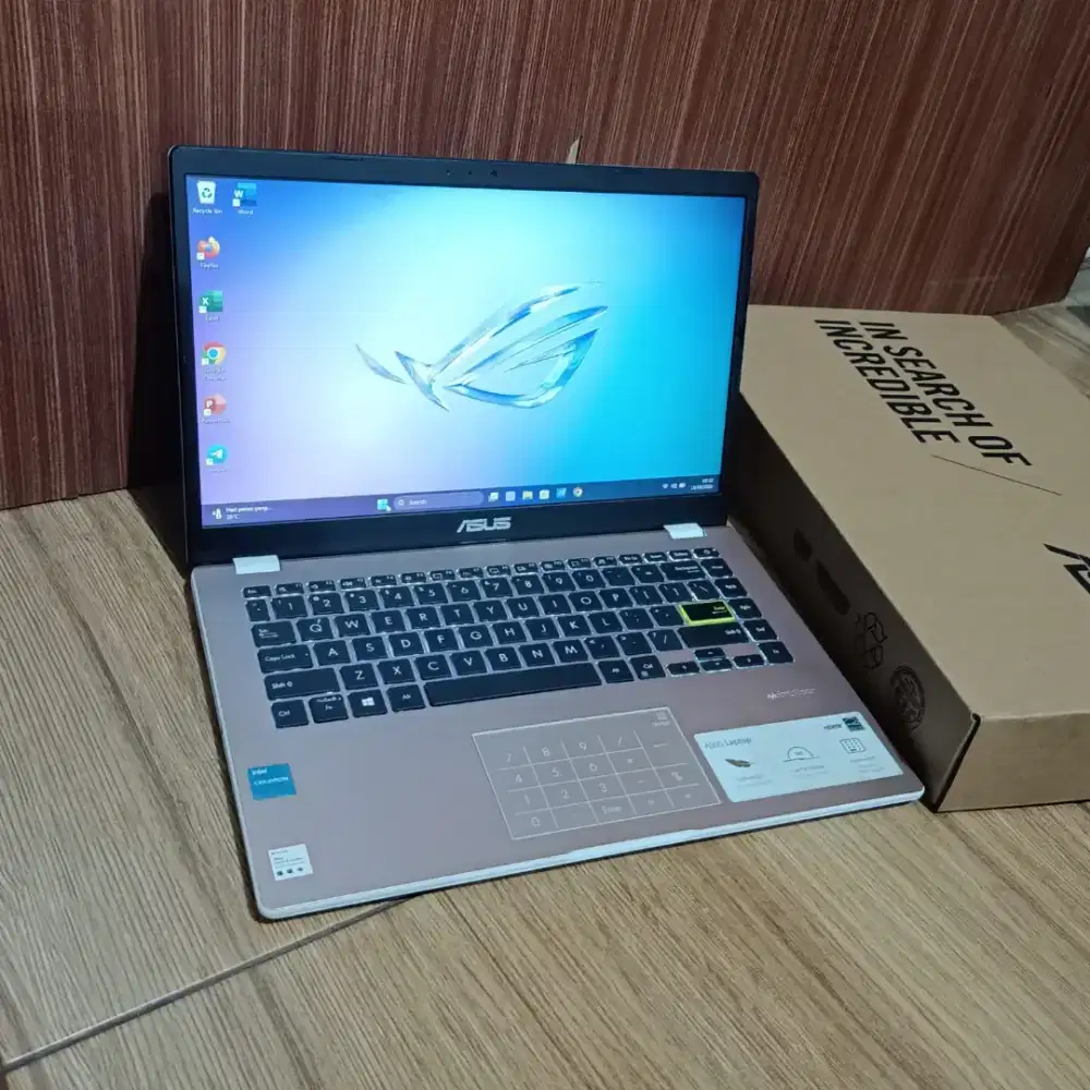 Laptop Asus VivoBook E410K Warna Rose Gold Garansi Toko 1 tahun