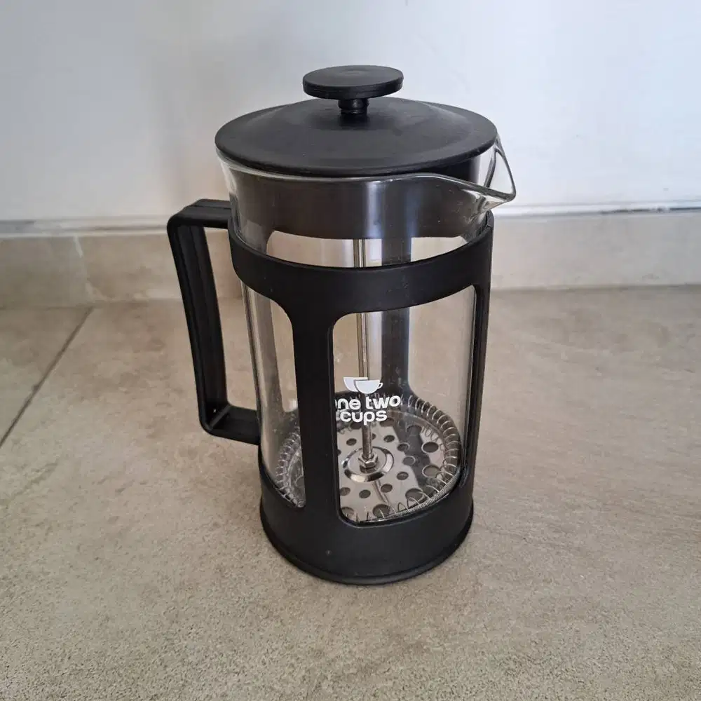 Coffee plunger one two cups - use onetime only - 350ml