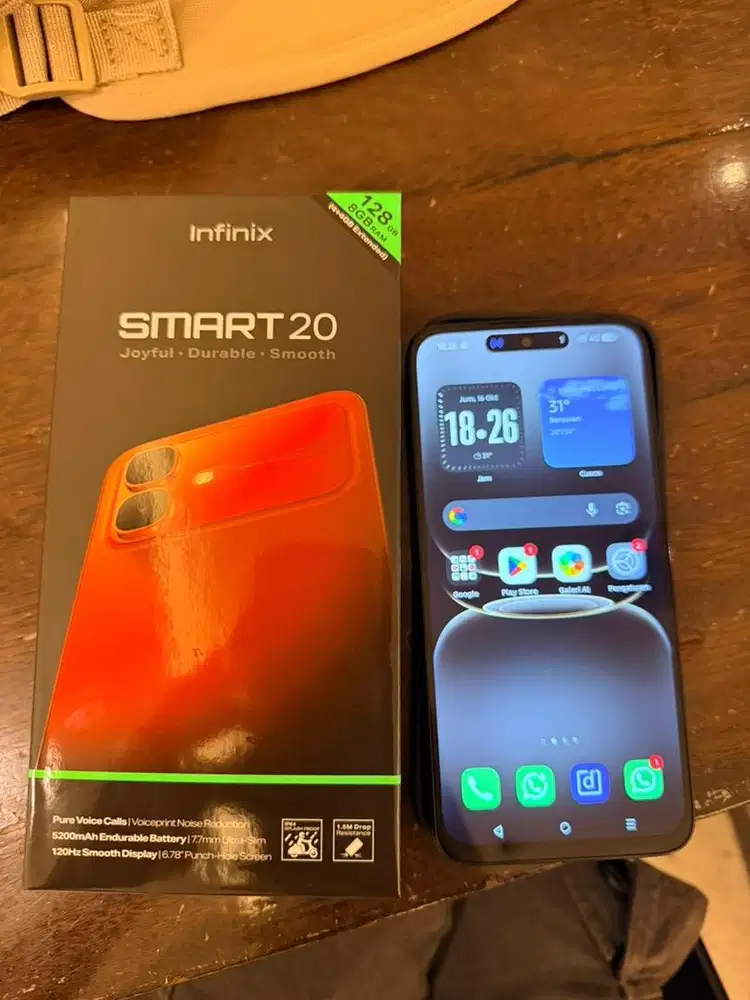 Infinix smart 20 4/128 gb buka box aja