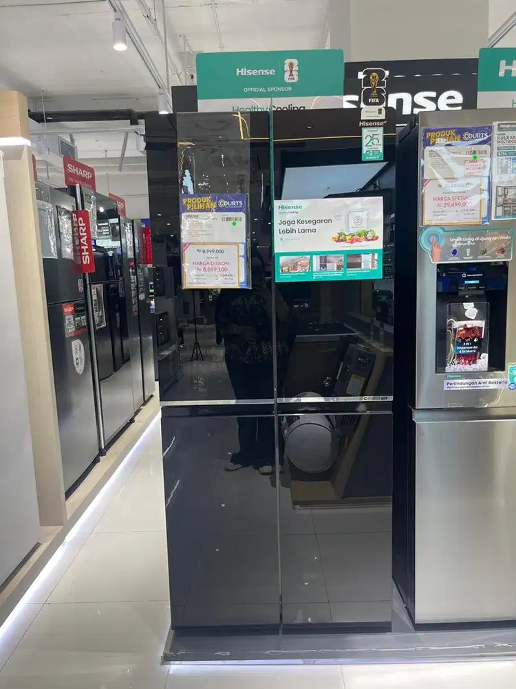 HISENSE REFRIGERATOR 4 DOORS 427 L, BISA CICILAN 0%