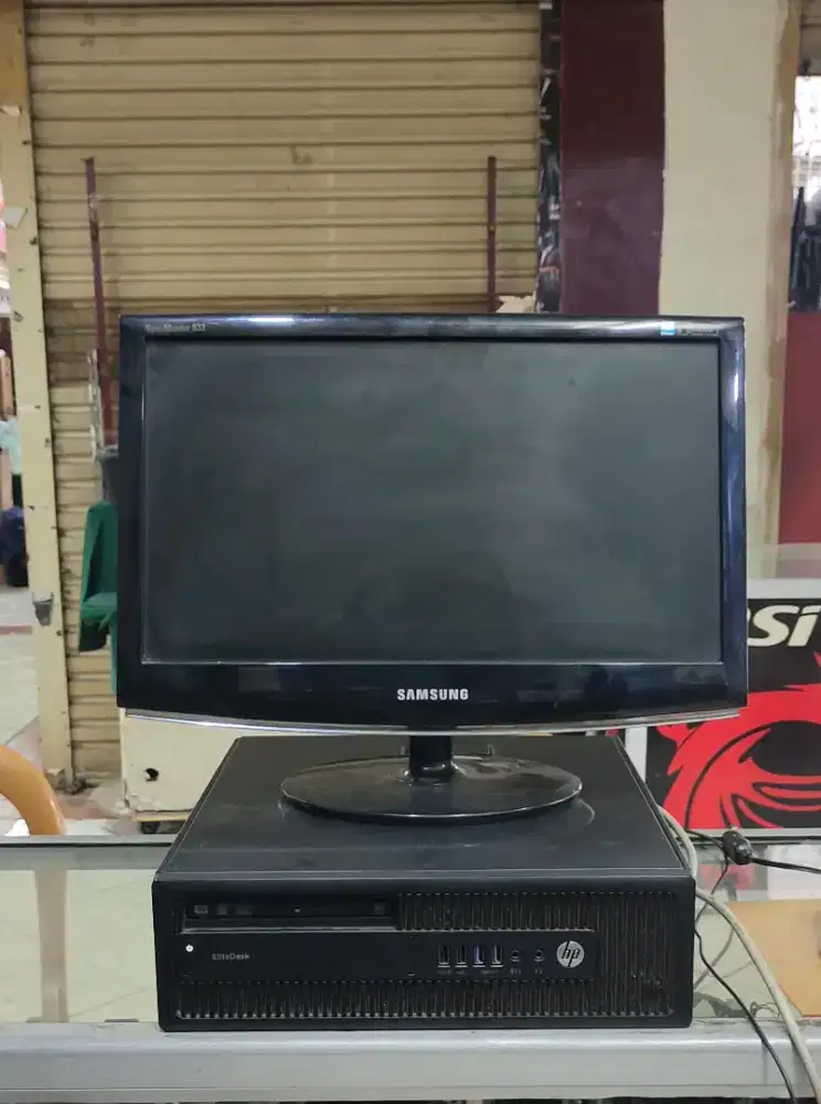 PC builtup hp core i3 gen6 , lcd 19w