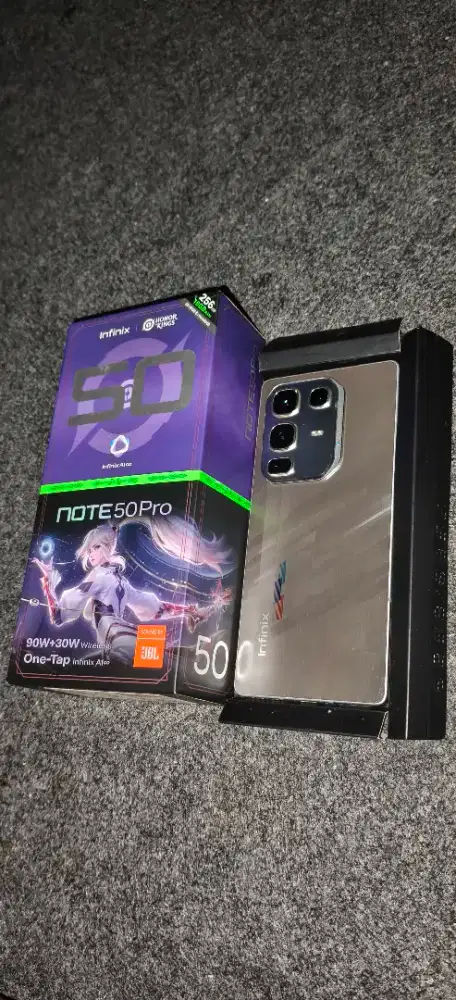 Infinix Note 50 Pro 8/256GB Racing Edition - Fullset Lengkap Nota Ada!