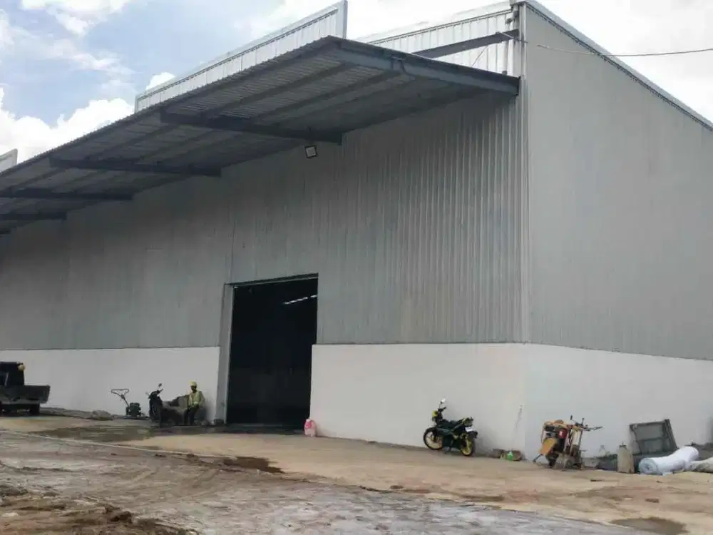 disewakan gudang baru di kosambi ada 2 ukuran lokasi sangat dekat ke pik
