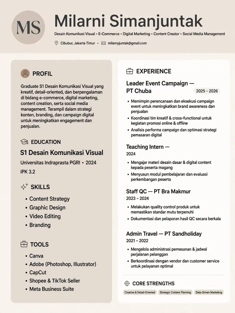 Mencari kerja lulusan sarjana dkv