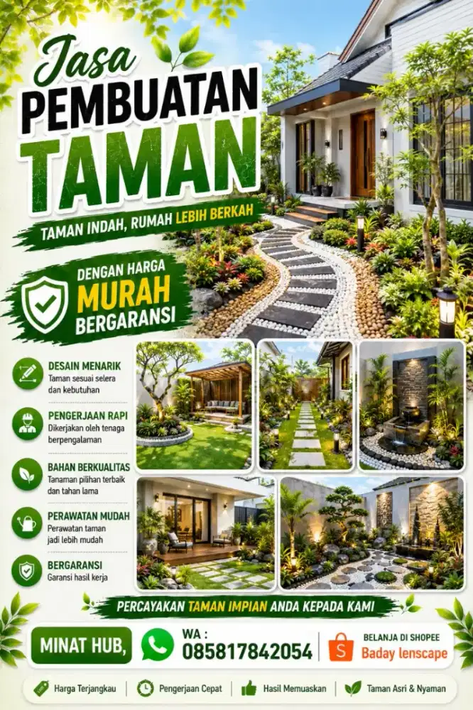 dekorasi taman minimalis