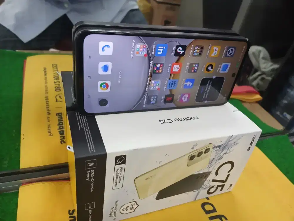 Realme C75 NFC Ram 8/128 gb lengkap mulus no minus
