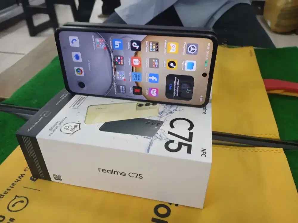 Realme C75 NFC Ram 8/128 gb mulus no minus lengkap