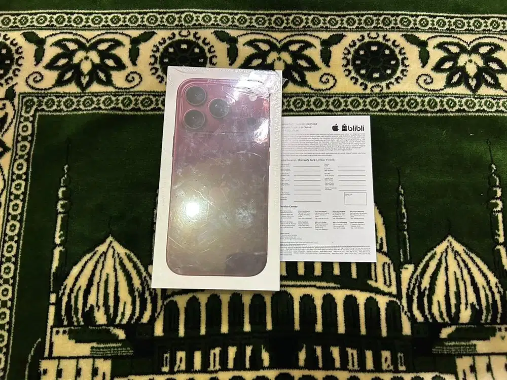 New BNIB iPhone 18 Pro 256GB Blibli Burgundy same Digimap iBox 256