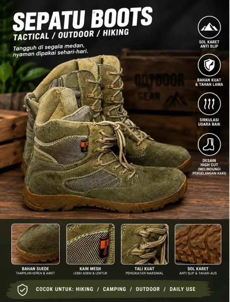 Sepatu Tactical/outdoor/hiking