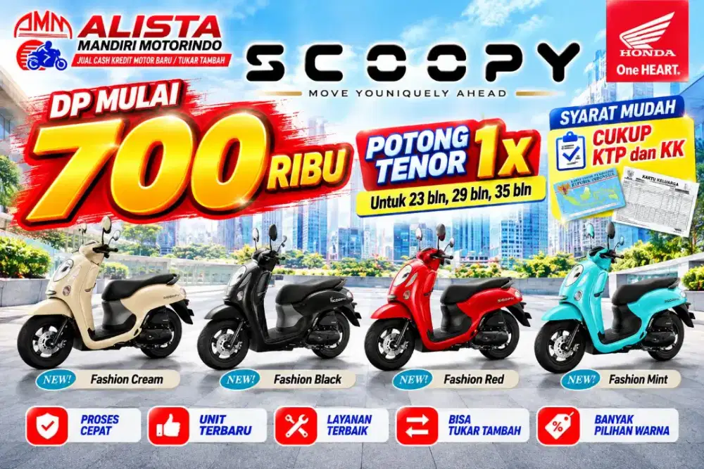 DP 700 ANG 34 X 1.095 SCOOPY FASHION 2026 CASH / KREDIT ALISTA