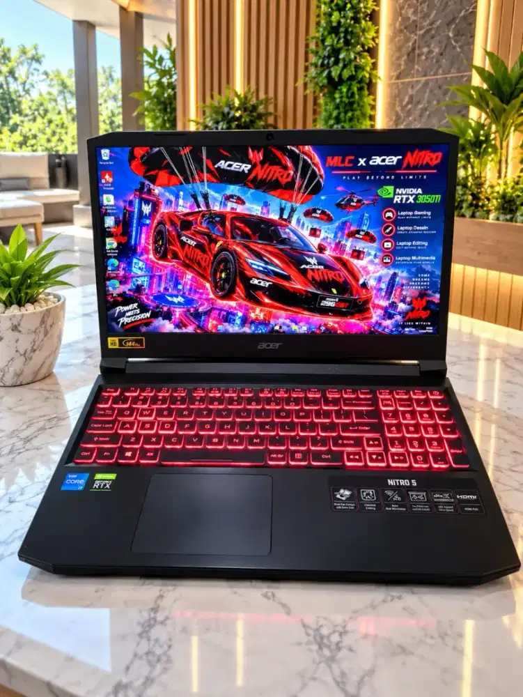 Laptop Gaming ACER NITRO 5 ULTRA NVIDIA RTX 3050Ti RAM 16Gb SSD 512Gb