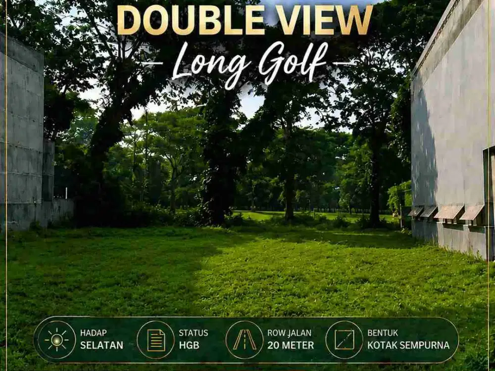 Di Jual Tanah View Long Golf Di Bukit Golf Internasional Citraland Blok GC 7