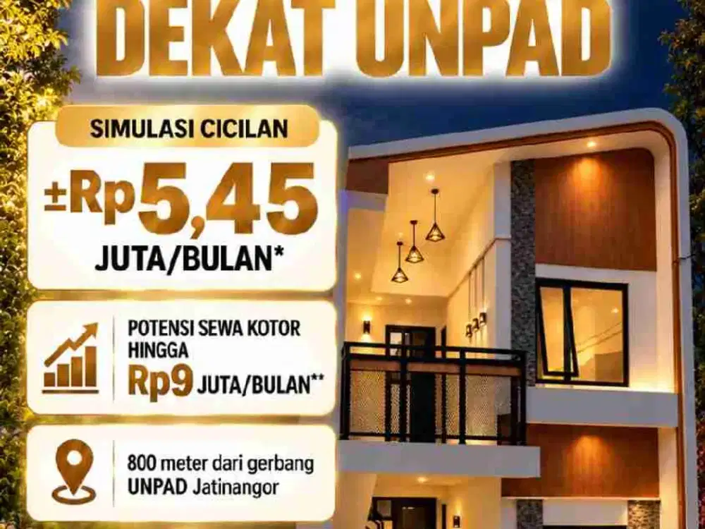 Kost an murmer dekat unpad bisa kpr