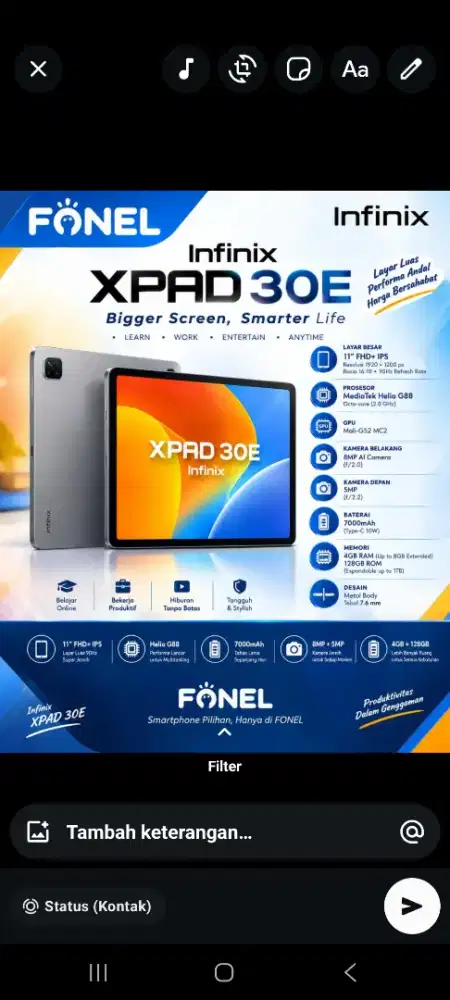 Infinix xpad30e