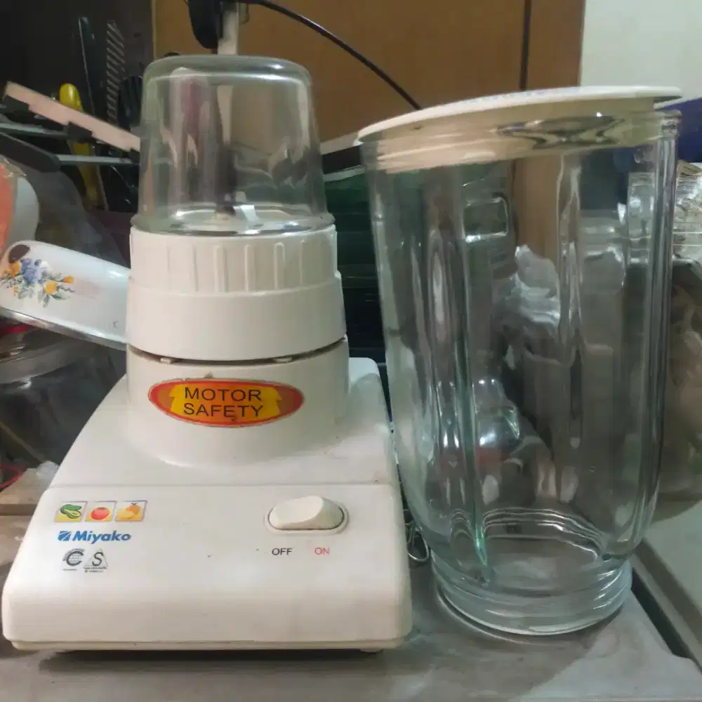 Blender miyako gelas bahan kaca/beling bukan plastik