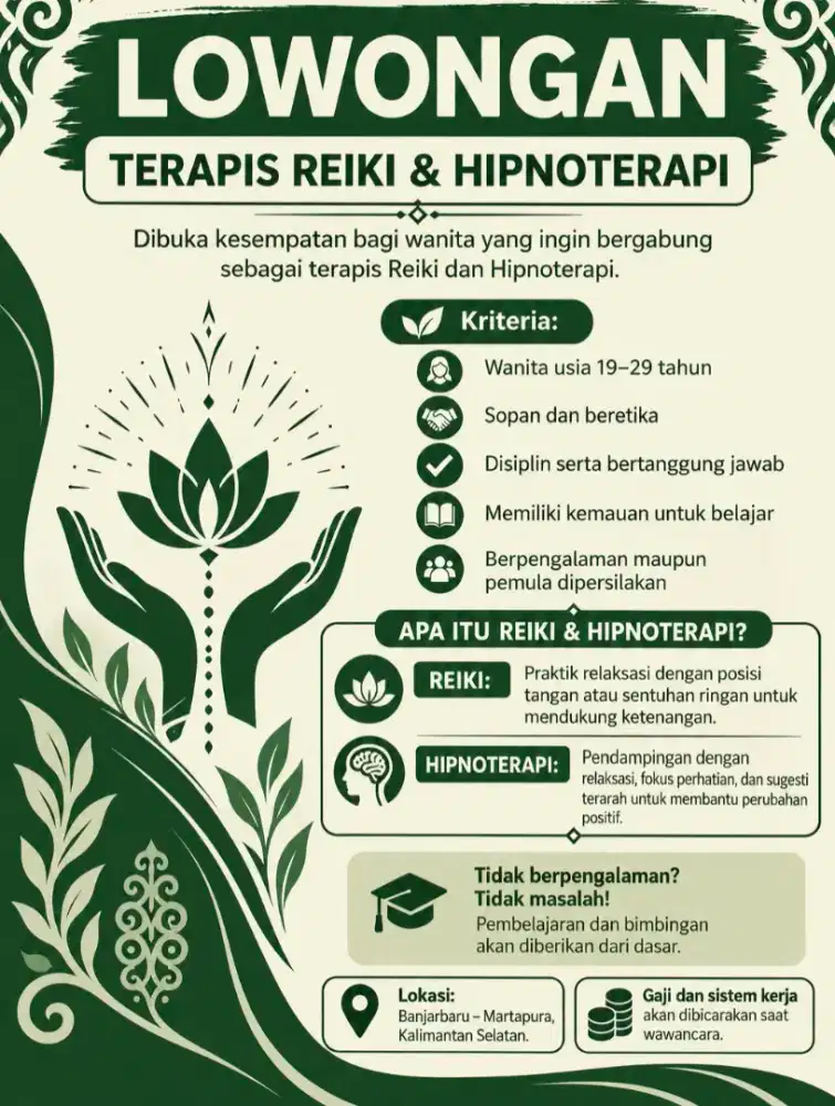 terapis hipnoterapi dan reiki
