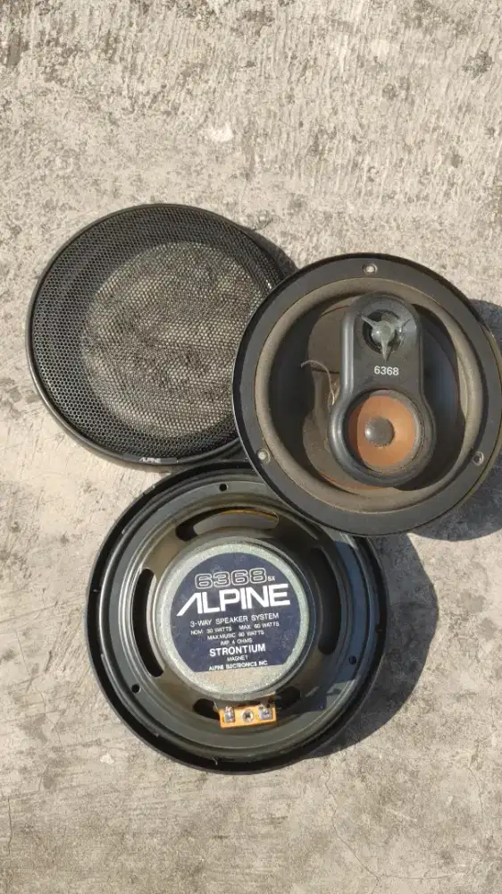 Speaker Alpine 3 way 6368sx