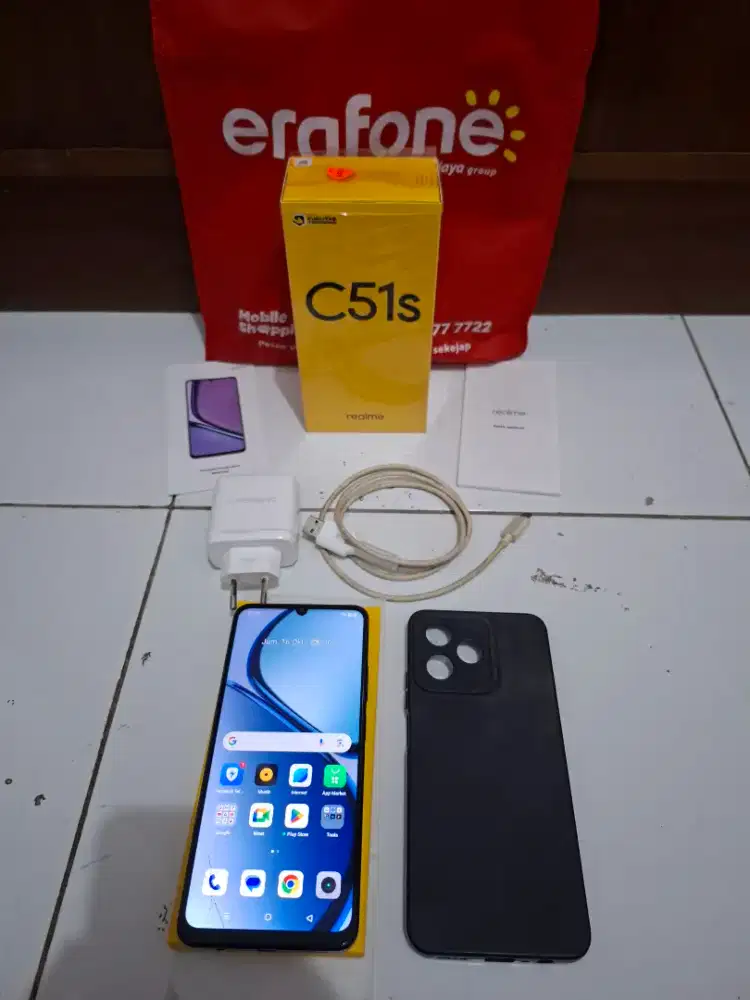 JUAL REALME C51S 6/128 FULLSET