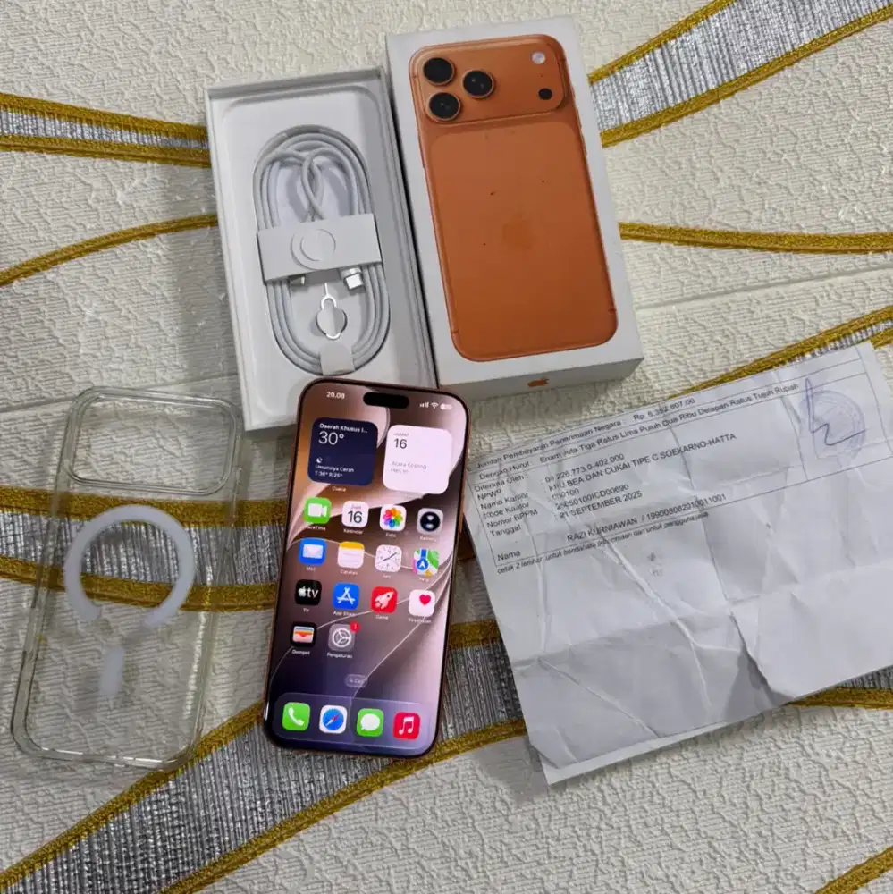 Iphone 17 Pro Max 512GB Fullset Ori Mulus Sehat Bekas Pemakaian