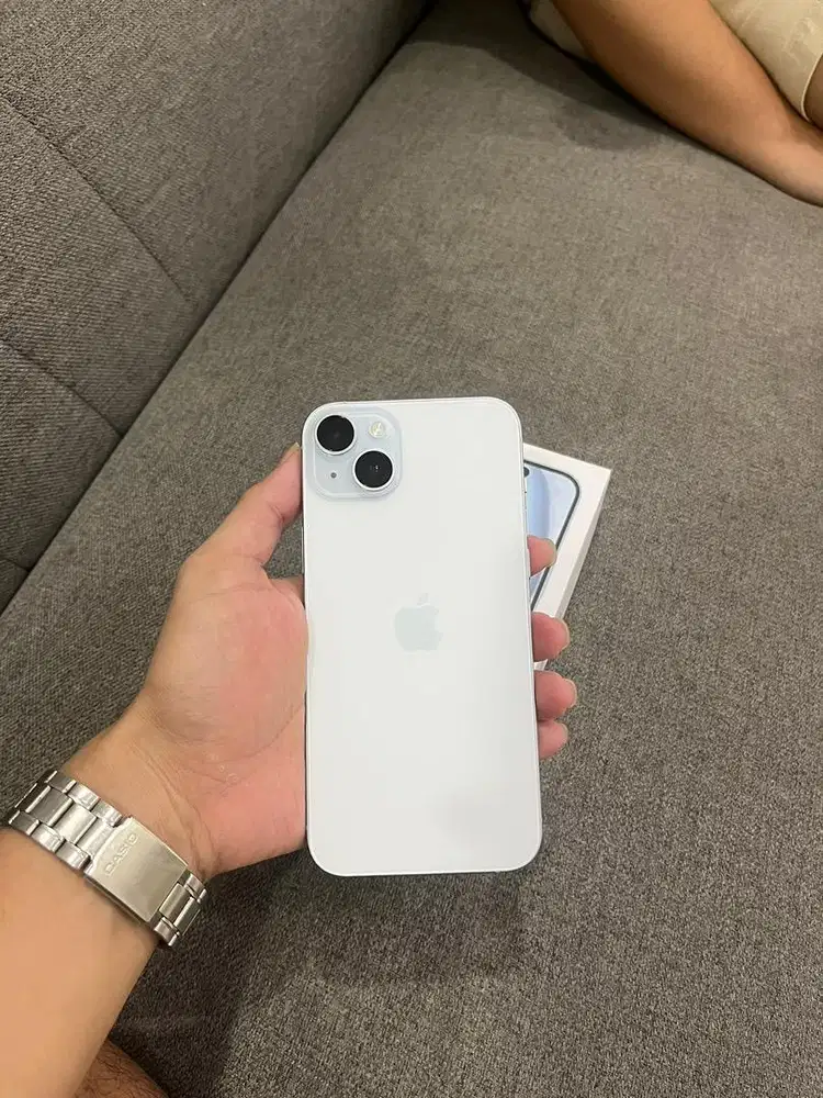 iphone 15 plus 128gb blue fullset