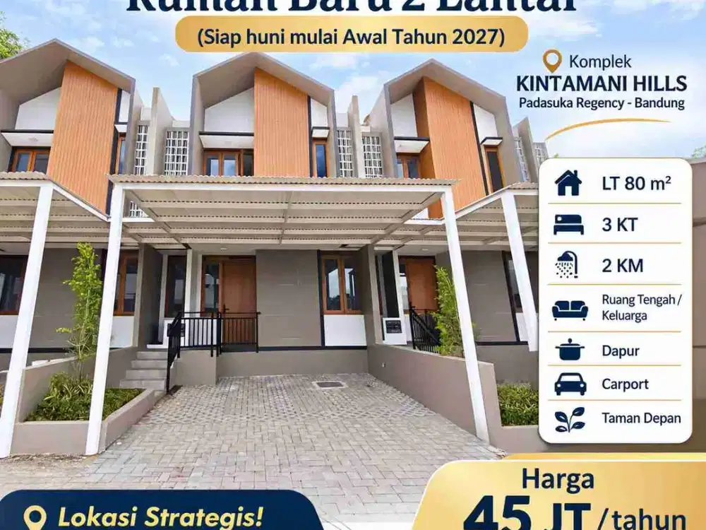DIKONTRAKKAN rumah baru 2 lantai di Padasuka, Bandung