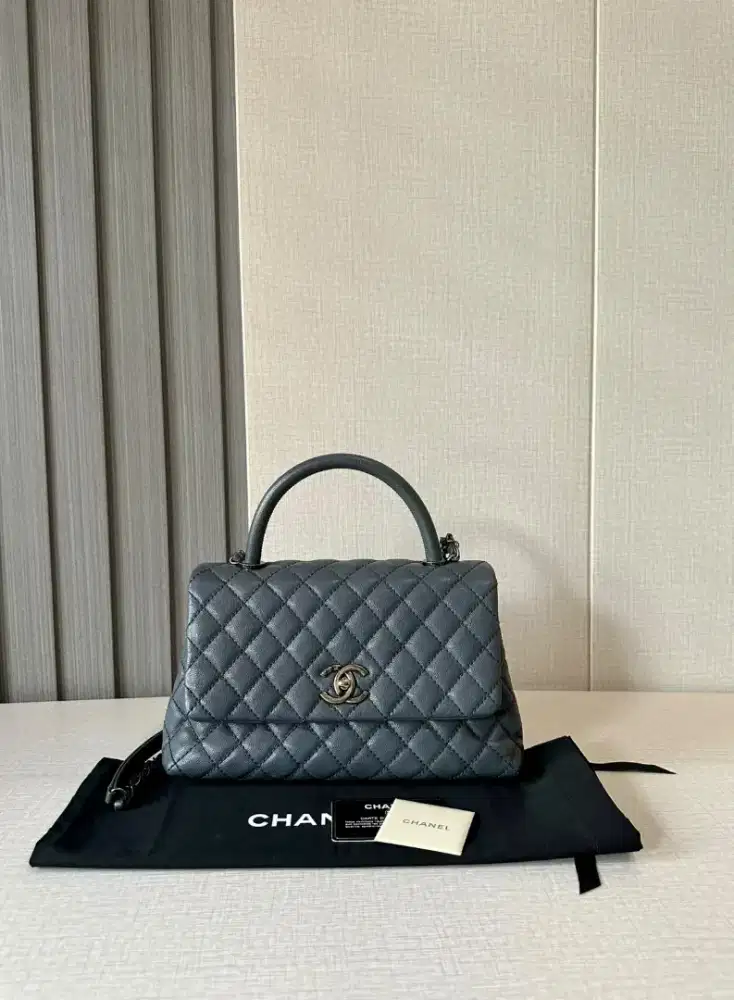 Chanel Coco handle dark grey #21( 29 cm)