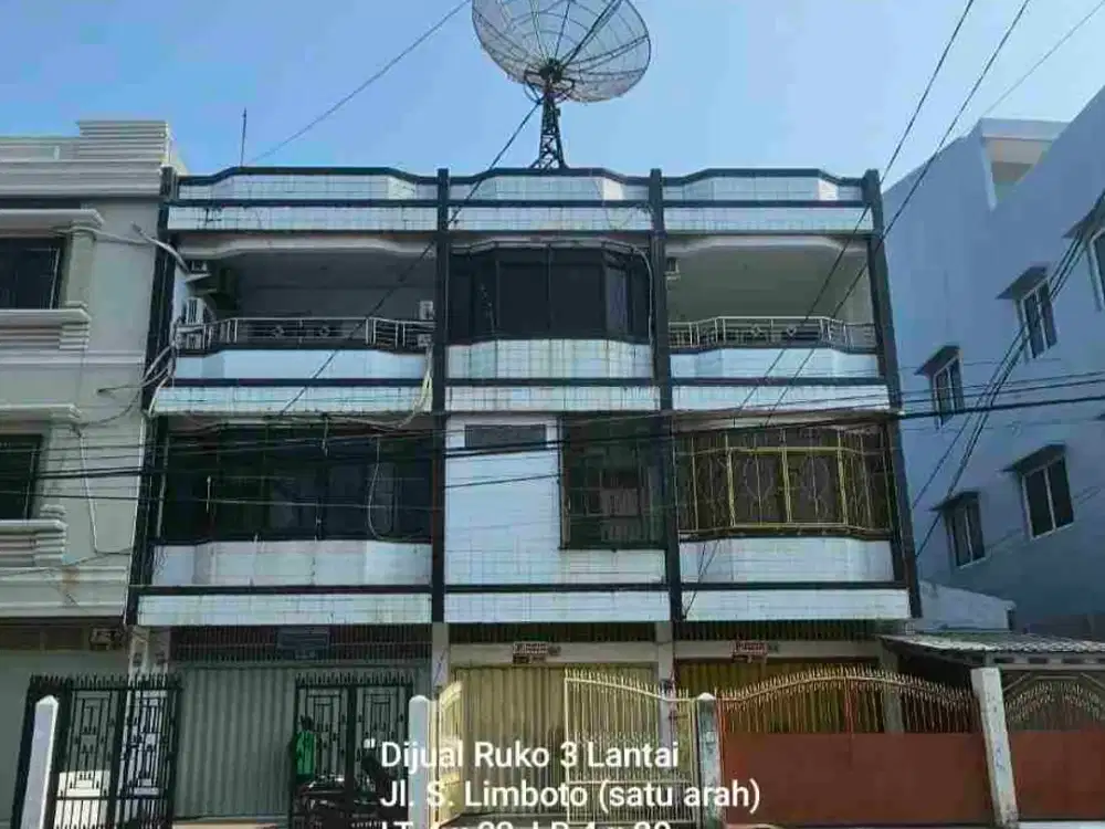 Dijual Ruko 3 lantai Jl. S. Limboto (satu arah) Makassar