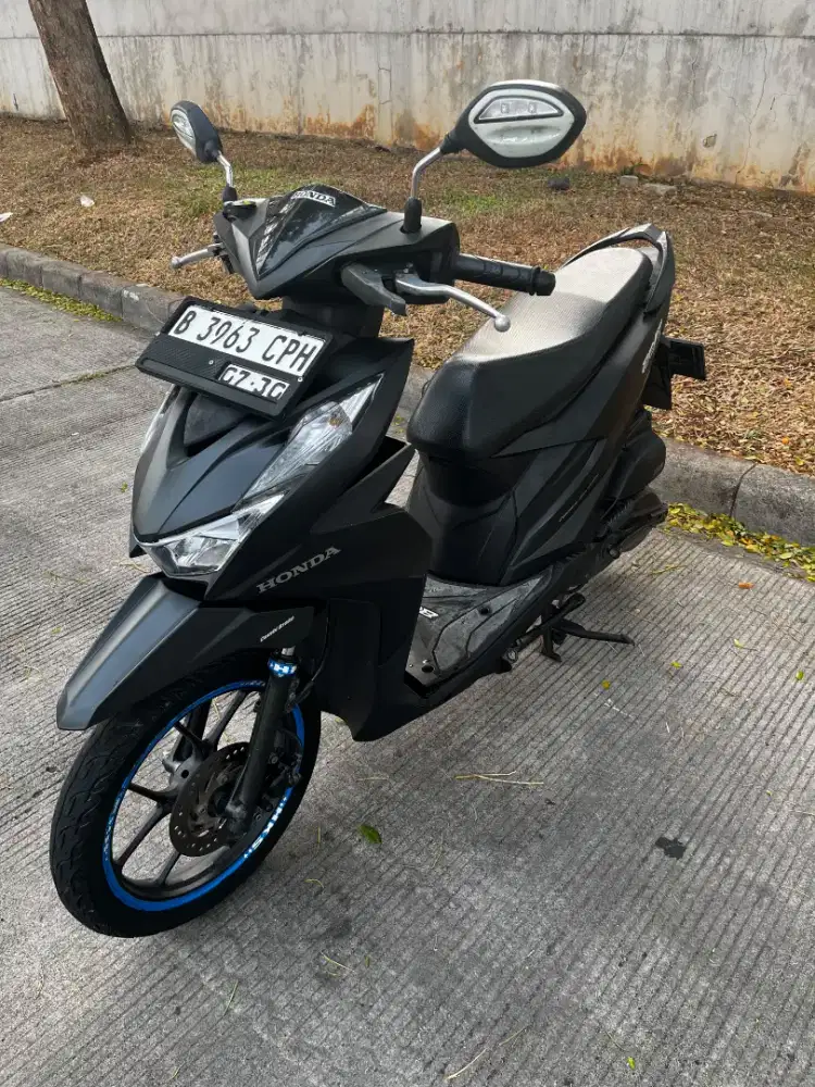 Beat Delux Cbs ISS Hitam Doff