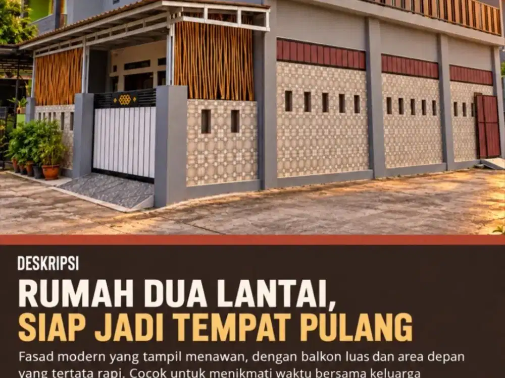 Dijual Rumah Luas 2 Lantai di Banguntapan Bantul, Siap Huni! Bisa dijadikan homestay kami yang kelola.