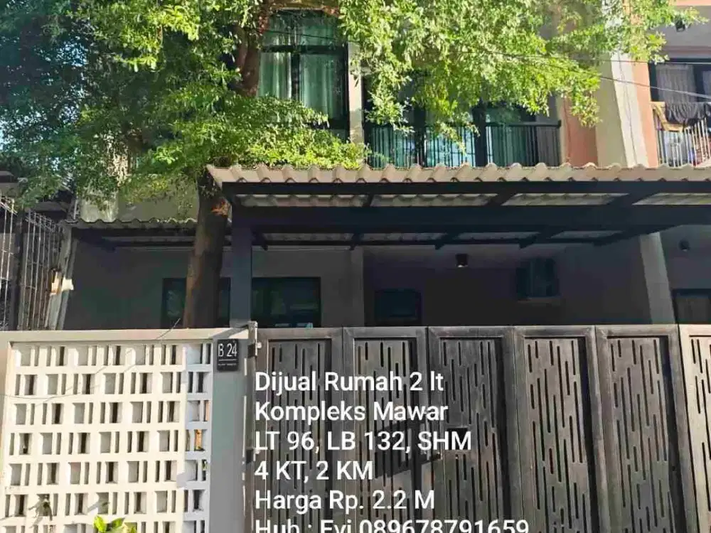 Dijual Rumah 2 lantai di Kompleks Mawar Panakukkang Makassar