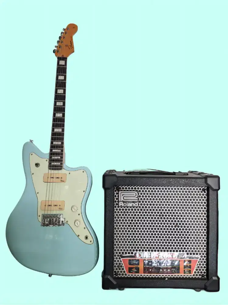 Fena Jazzmaster & Roland Cube 20XL
